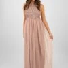 Picasso Pale Mauve Embellished Bridesmaid Dress -Lace & Beads Shop PicassoMaxiMauve 7 edited