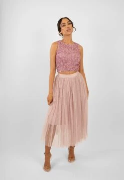 Picasso Pink Sequin Top -Lace & Beads Shop PicassoTopinPinkwithSkirtinPink 1