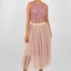 Cleo Pink Tulle Midi Skirt -Lace & Beads Shop PicassoTopinPinkwithSkirtinPink 1 edited