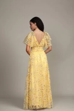 Shelby Yellow Printed Maxi Dress -Lace & Beads Shop RESIZEDShelbyMaxiinYellowFloral 2