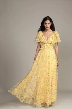 Shelby Yellow Printed Maxi Dress -Lace & Beads Shop RESIZEDShelbyMaxiinYellowFloral 6