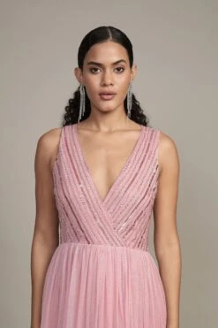 Millie Midi Embellished Dress In Pink -Lace & Beads Shop RESIZED Millie Midi in Pink 7