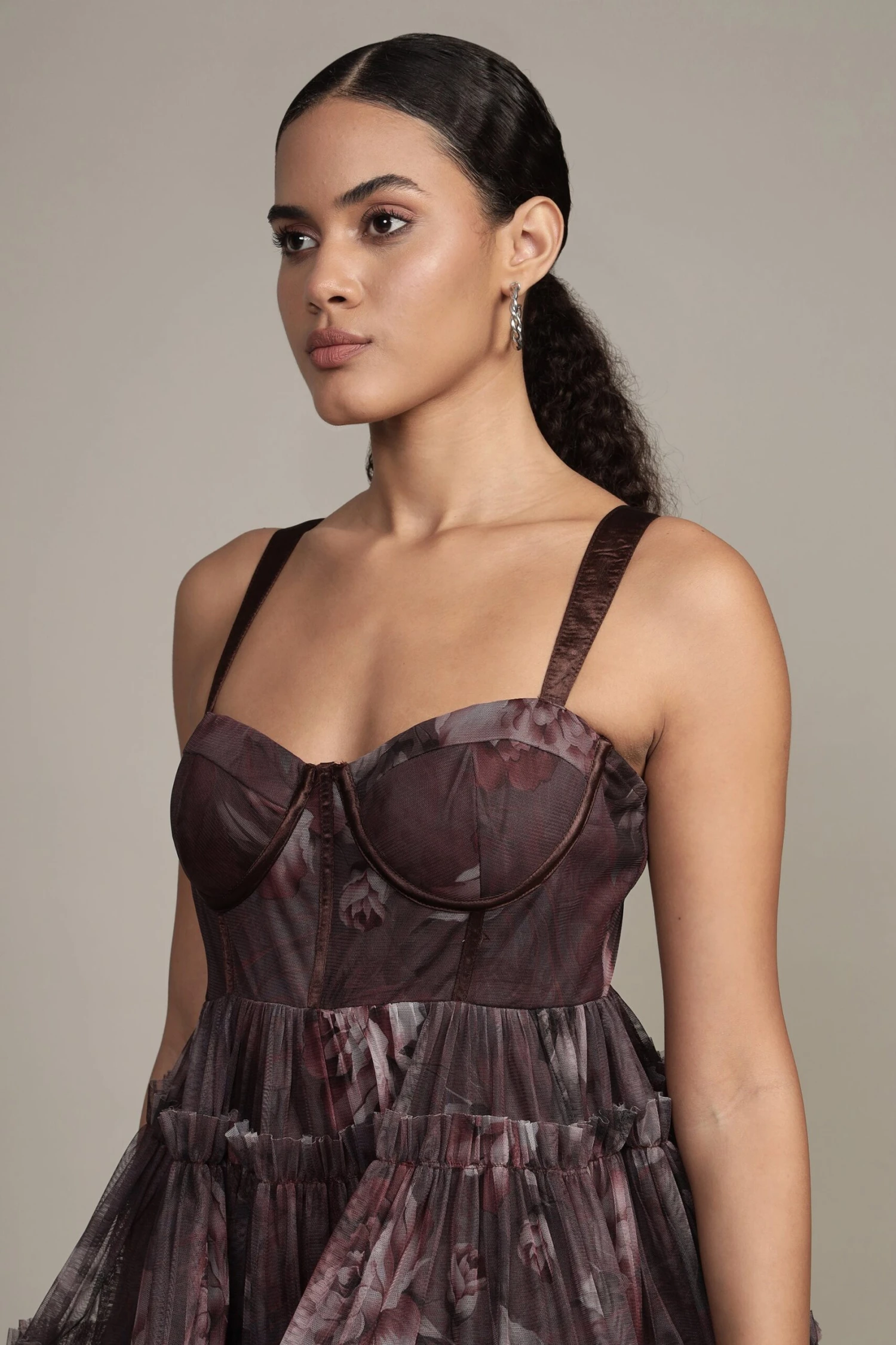 Raelynn Mini Dress In Plum Floral 8 Raelynn Mini Dress In Plum Floral - Image 6