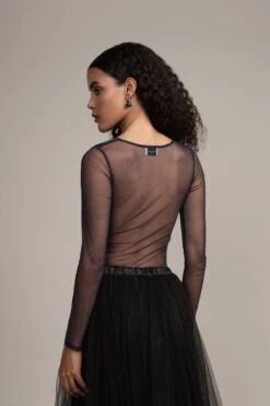 Rana Beaded Bodysuit -Lace & Beads Shop Rana Bodysuit in Navy 8