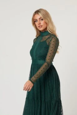Roman Lola Polka Dot Midi Dress In Green 25 Roman Lola Polka Dot Midi Dress In Green -Lace & Beads Shop RomanLola 32