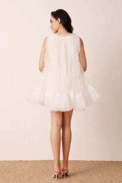 Sadie Mini Dress In Buttercream -Lace & Beads Shop SadieMiniinButtercream 2