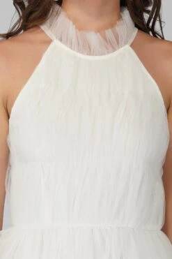 Safa Bridal Tulle Gown In Ivory 11 Safa Bridal Tulle Gown In Ivory -Lace & Beads Shop SafaMaxi 6