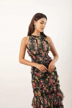 Santiago Winter Floral Maxi Dress -Lace & Beads Shop SantiagoCopy 2