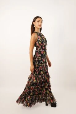 Santiago Winter Floral Maxi Dress -Lace & Beads Shop SantiagoCopy 3