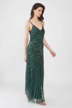 Sara Emerald Embellished Maxi Dress -Lace & Beads Shop SaraMaxiDress 2