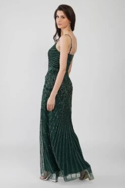 Sara Emerald Embellished Maxi Dress -Lace & Beads Shop SaraMaxiDress 5