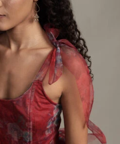 Sava Mini Dress In Red Print -Lace & Beads Shop Sava Mini in Red Print 12