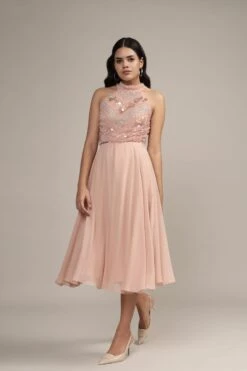 Shalice Nude Beaded Top -Lace & Beads Shop Shalice Top in Nude 3