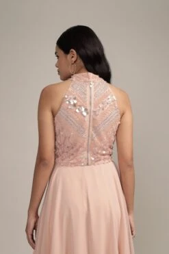 Shalice Nude Beaded Top -Lace & Beads Shop Shalice Top in Nude 5