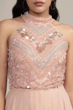 Shalice Nude Beaded Top -Lace & Beads Shop Shalice Top in Nude 9