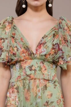 Shelby Maxi Dress In Light Green Floral 11 Shelby Maxi Dress In Light Green Floral -Lace & Beads Shop ShelbyMaxiinLightGreenFloral 1