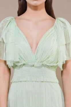 Shelby Maxi Dress In Sage Green -Lace & Beads Shop Shelby Maxi in Sage Green 1