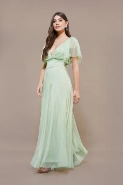 Shelby Maxi Dress In Sage Green -Lace & Beads Shop Shelby Maxi in Sage Green 6