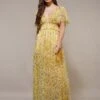 Shelby Yellow Printed Maxi Dress -Lace & Beads Shop Shelby Maxi in Yellow Floral 4 189cce43 3a73 4876 9611 884696e416de