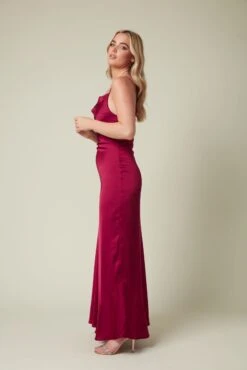 Satin Maxi Dress With Cowl Neck -Lace & Beads Shop SkirtandStiletto1748 9fba85f4 60a5 4dd7 851c 04b82a55f8ce