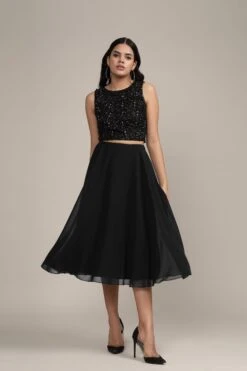 Skye Midi Skirt In Black -Lace & Beads Shop SkyeMidiSkirtinBlack 3