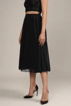 Skye Midi Skirt In Black -Lace & Beads Shop SkyeMidiSkirtinBlack 6