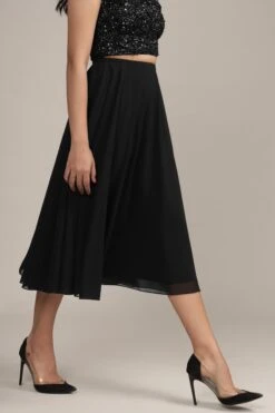 Skye Midi Skirt In Black -Lace & Beads Shop SkyeMidiSkirtinBlack 7