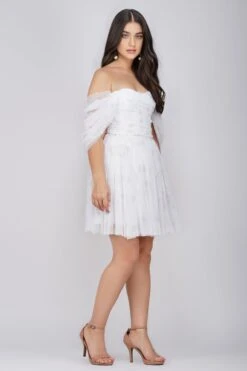 Sydney Ivory Polka Mini Dress 9 Sydney Ivory Polka Mini Dress -Lace & Beads Shop SydneyMiniIvoryPOlka 3 Copy