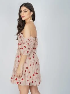 Sydney Red Heart Mini Dress -Lace & Beads Shop SydneyMini 6