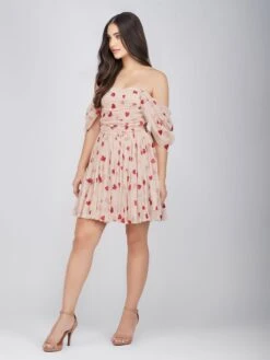 Sydney Red Heart Mini Dress -Lace & Beads Shop SydneyMini 7