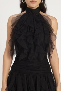 Tabitha Maxi Ruffle Dress In Black -Lace & Beads Shop Tabitha Maxi in Black 11