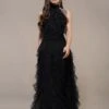 Tabitha Maxi Ruffle Dress In Black 2 Tabitha Maxi Ruffle Dress In Black -Lace & Beads Shop Talullah Maxi in Black 4