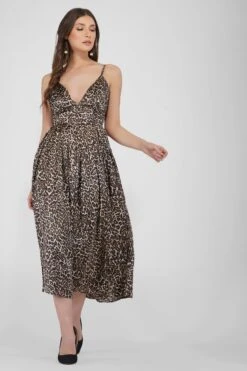 Tanya Strappy Satin Midi Dress -Lace & Beads Shop TanyaDress 2