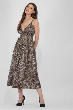 Tanya Strappy Satin Midi Dress -Lace & Beads Shop TanyaDress 3