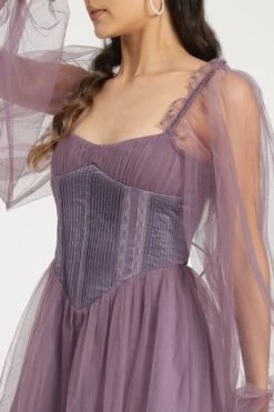 Tara Mini Dress In Lilac -Lace & Beads Shop Tara Mini in Lilac 9