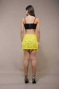 Urbane Mini Skirt In Yellow 13 Urbane Mini Skirt In Yellow -Lace & Beads Shop UrbaneMiniSkirtinGreen 3