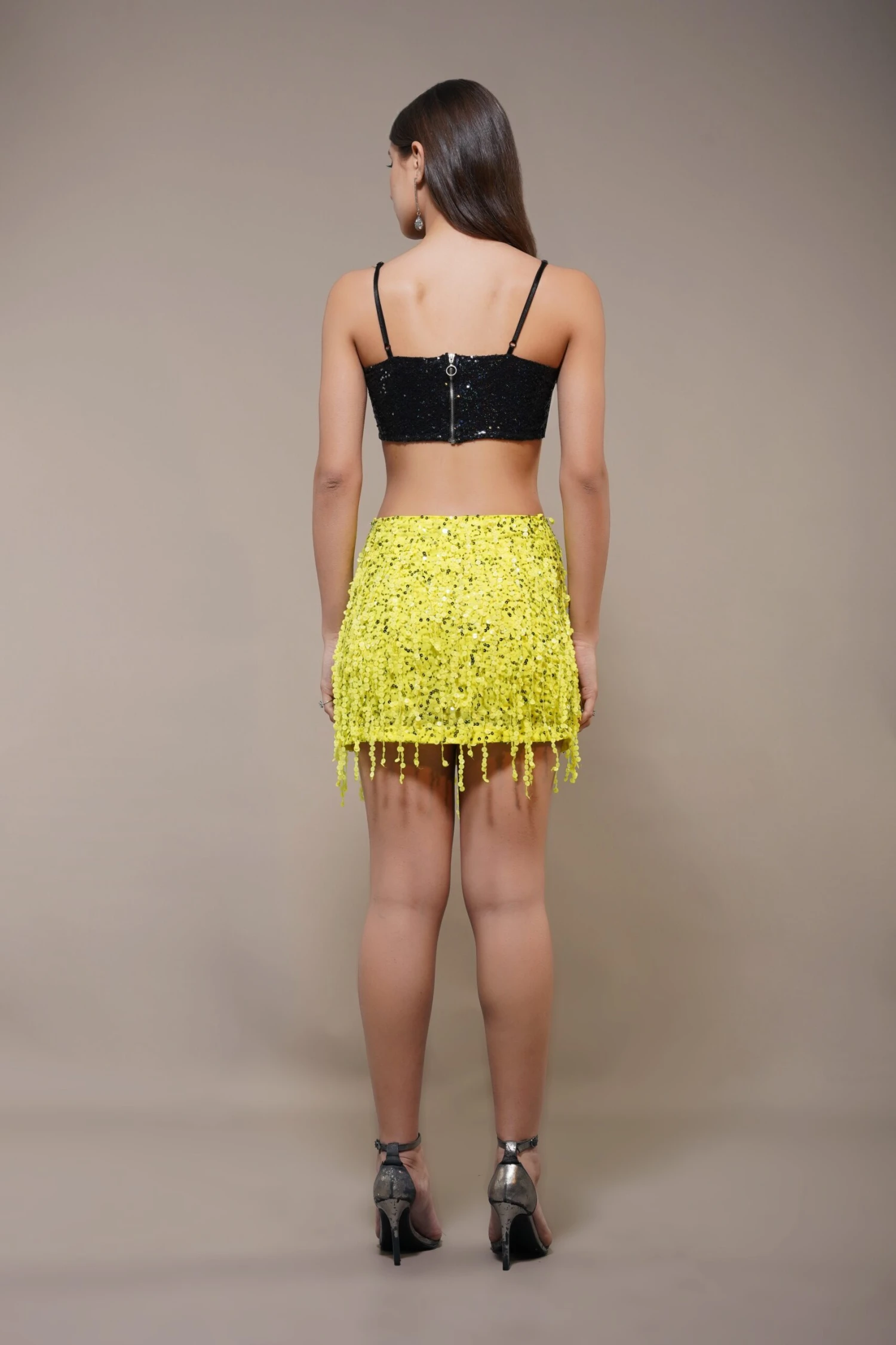 Urbane Mini Skirt In Yellow 8 Urbane Mini Skirt In Yellow - Image 6