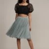 Valentina Skirt In Teal Grey -Lace & Beads Shop Valentina Midi in Teal Grey 3 c73e8b04 b533 48c0 bc7e cc6579063ca6