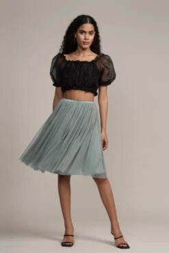 Valentina Skirt In Teal Grey