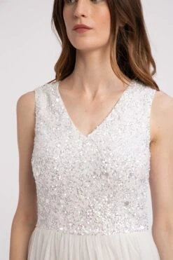 Picasso V Embellished Wedding Dress -Lace & Beads Shop embellishedbridalmaxidress 1