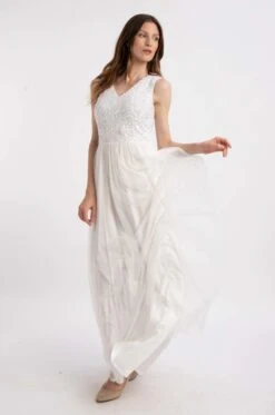 Picasso V Embellished Wedding Dress -Lace & Beads Shop embellishedbridalmaxidress 3
