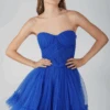 Lauren Cobalt Blue Tulle Mini Dress -Lace & Beads Shop lauren 2 3
