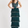 Mulan Lishky Emerald Green Gown -Lace & Beads Shop mulanlishky 1