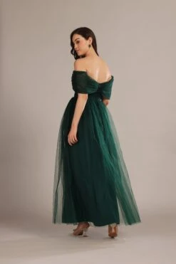 Gillian Maxi Dress In Emerald Green -Lace & Beads Shop nitya11310