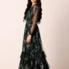 Rebecca Maxi Dress In Emerald Floral -Lace & Beads Shop nitya32711