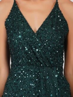 Nair Green Sequin Maxi Dress -Lace & Beads Shop z 102